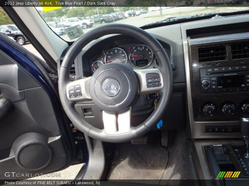 True Blue Pearl / Dark Slate Gray 2012 Jeep Liberty Jet 4x4