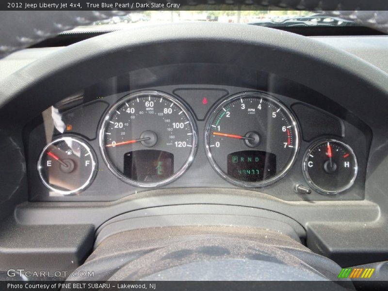 True Blue Pearl / Dark Slate Gray 2012 Jeep Liberty Jet 4x4