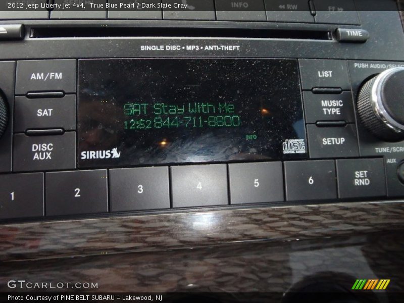 True Blue Pearl / Dark Slate Gray 2012 Jeep Liberty Jet 4x4