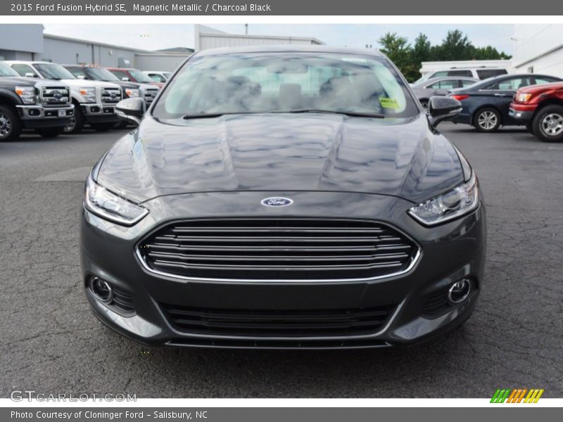 Magnetic Metallic / Charcoal Black 2015 Ford Fusion Hybrid SE