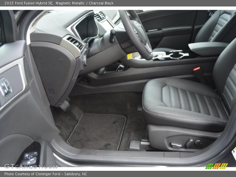 Magnetic Metallic / Charcoal Black 2015 Ford Fusion Hybrid SE