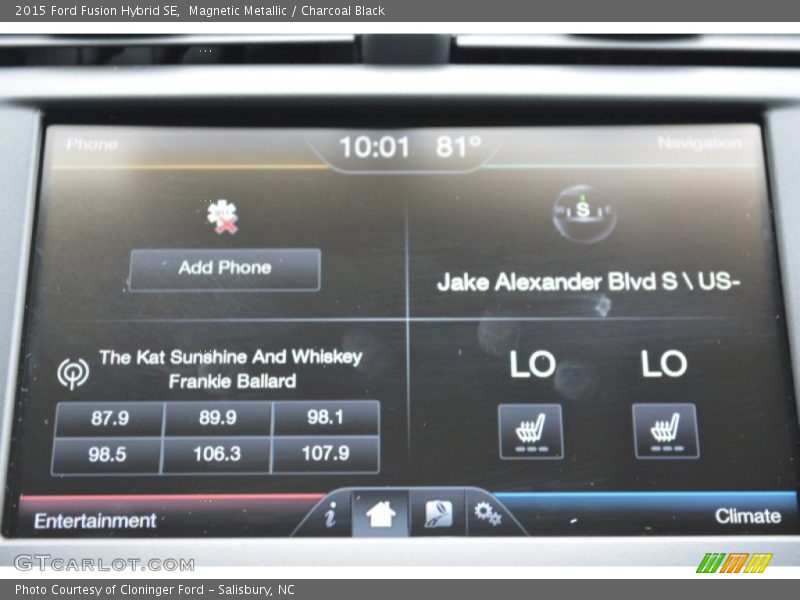Magnetic Metallic / Charcoal Black 2015 Ford Fusion Hybrid SE