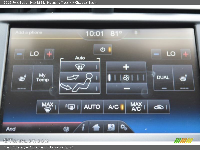 Magnetic Metallic / Charcoal Black 2015 Ford Fusion Hybrid SE