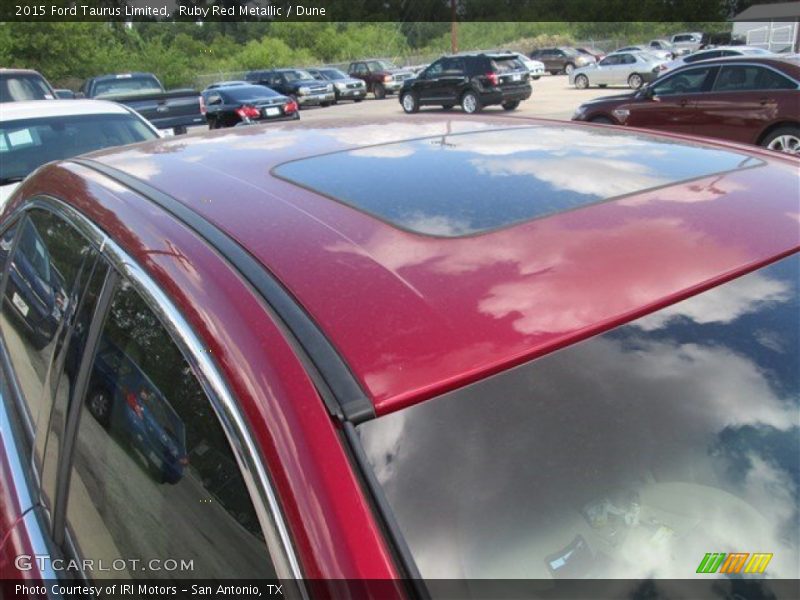 Ruby Red Metallic / Dune 2015 Ford Taurus Limited