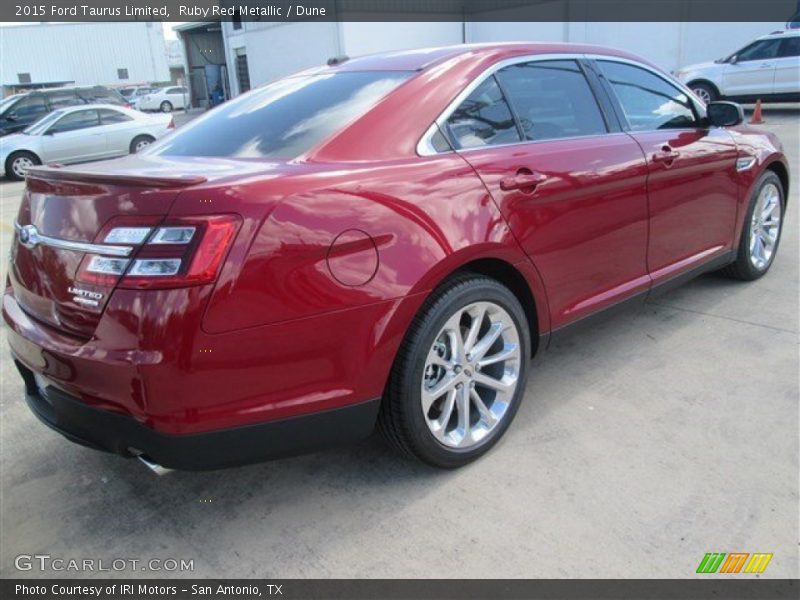 Ruby Red Metallic / Dune 2015 Ford Taurus Limited