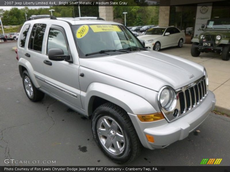 Bright Silver Metallic / Medium Slate Gray 2007 Jeep Liberty Limited 4x4