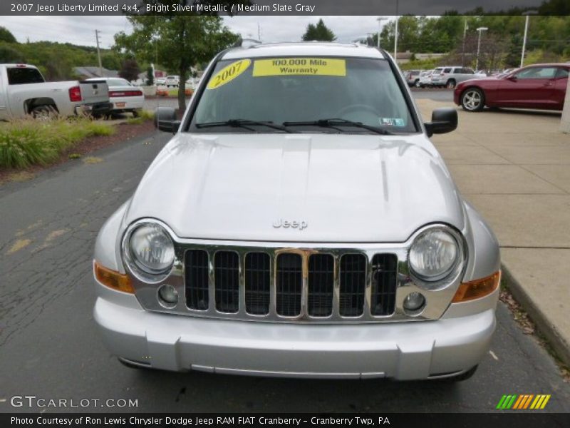 Bright Silver Metallic / Medium Slate Gray 2007 Jeep Liberty Limited 4x4