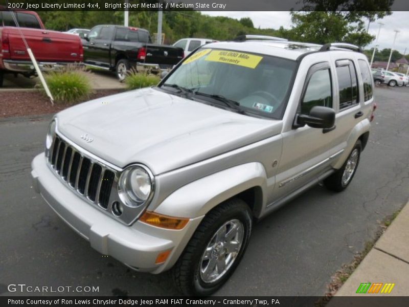 Bright Silver Metallic / Medium Slate Gray 2007 Jeep Liberty Limited 4x4