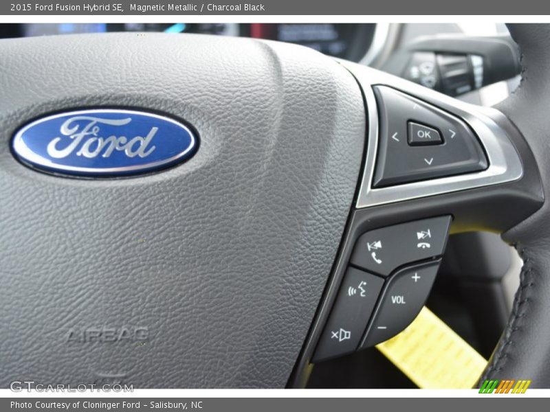 Magnetic Metallic / Charcoal Black 2015 Ford Fusion Hybrid SE