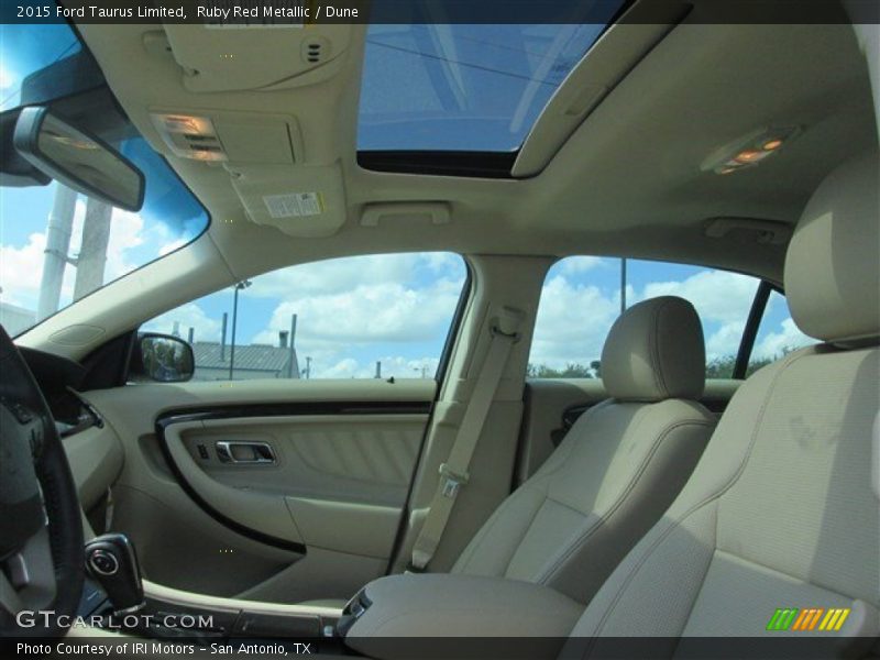 Ruby Red Metallic / Dune 2015 Ford Taurus Limited