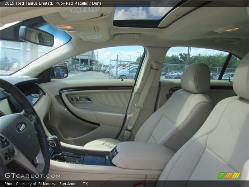Ruby Red Metallic / Dune 2015 Ford Taurus Limited