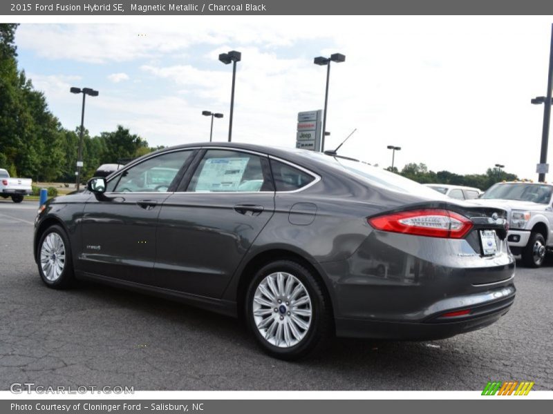 Magnetic Metallic / Charcoal Black 2015 Ford Fusion Hybrid SE