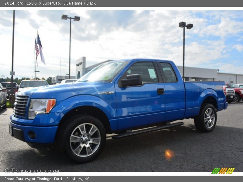  2014 F150 STX SuperCab Blue Flame