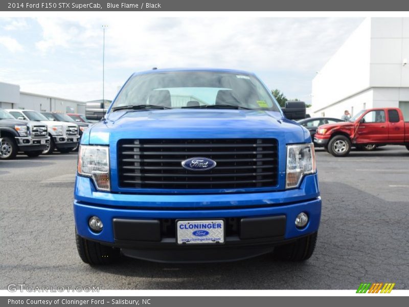Blue Flame / Black 2014 Ford F150 STX SuperCab