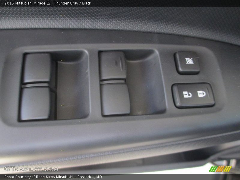 Thunder Gray / Black 2015 Mitsubishi Mirage ES