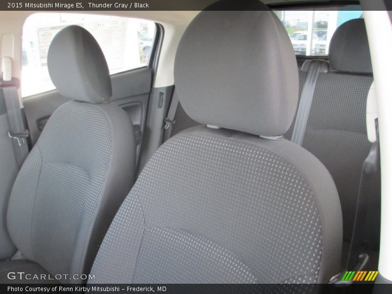Thunder Gray / Black 2015 Mitsubishi Mirage ES