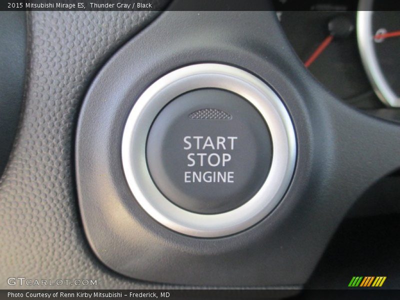 Thunder Gray / Black 2015 Mitsubishi Mirage ES