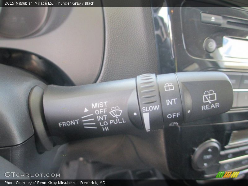 Thunder Gray / Black 2015 Mitsubishi Mirage ES