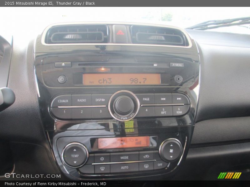 Thunder Gray / Black 2015 Mitsubishi Mirage ES