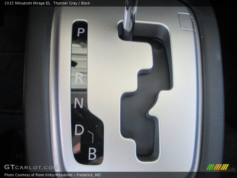 Thunder Gray / Black 2015 Mitsubishi Mirage ES