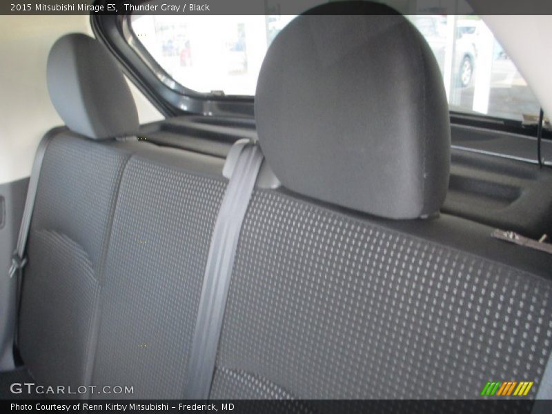Thunder Gray / Black 2015 Mitsubishi Mirage ES