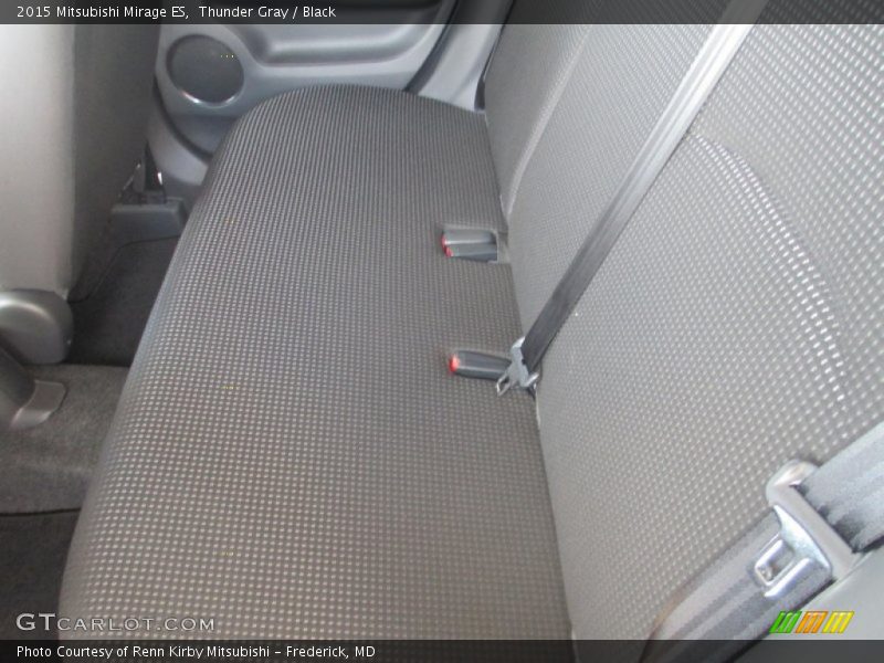 Thunder Gray / Black 2015 Mitsubishi Mirage ES