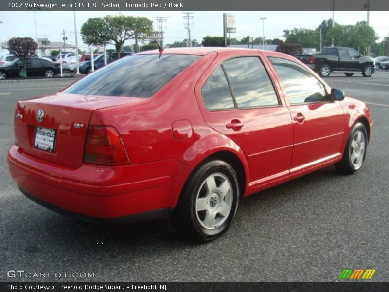Tornado Red / Black 2002 Volkswagen Jetta GLS 1.8T Sedan