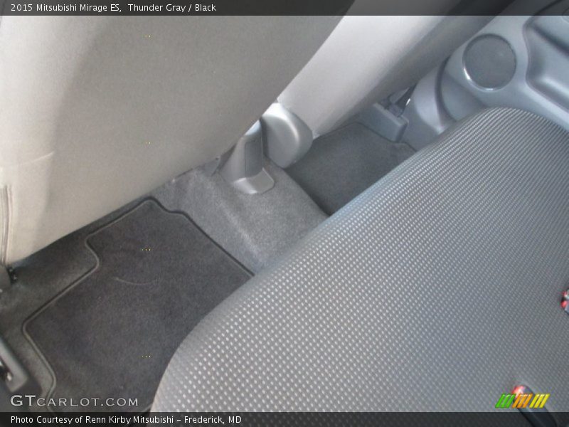 Thunder Gray / Black 2015 Mitsubishi Mirage ES