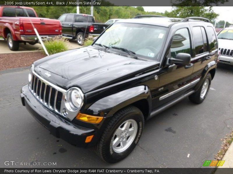Black / Medium Slate Gray 2006 Jeep Liberty Sport 4x4
