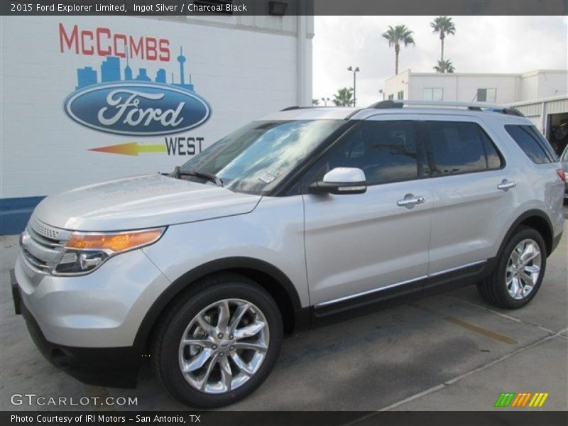 Ingot Silver / Charcoal Black 2015 Ford Explorer Limited