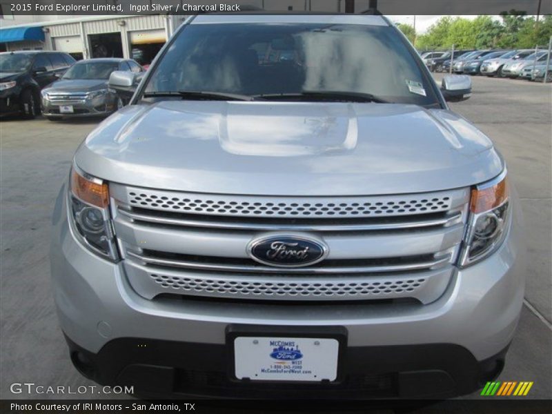 Ingot Silver / Charcoal Black 2015 Ford Explorer Limited
