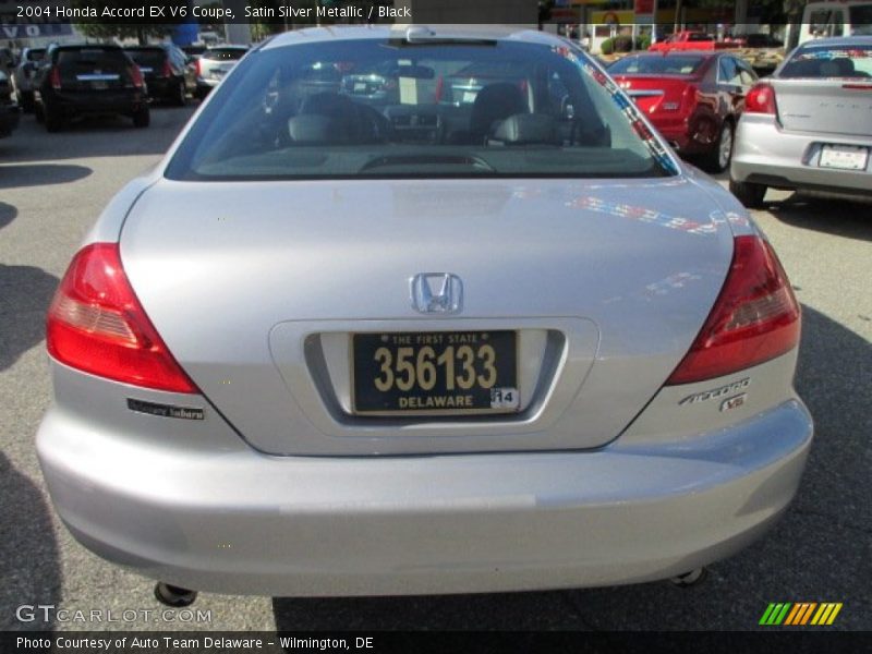 Satin Silver Metallic / Black 2004 Honda Accord EX V6 Coupe