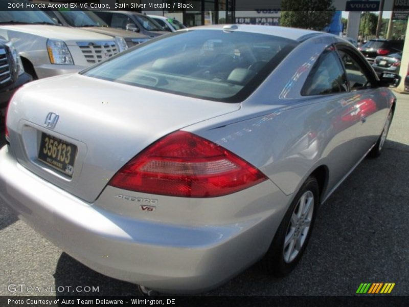 Satin Silver Metallic / Black 2004 Honda Accord EX V6 Coupe