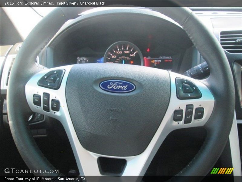 Ingot Silver / Charcoal Black 2015 Ford Explorer Limited