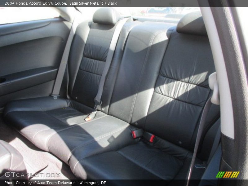 Satin Silver Metallic / Black 2004 Honda Accord EX V6 Coupe