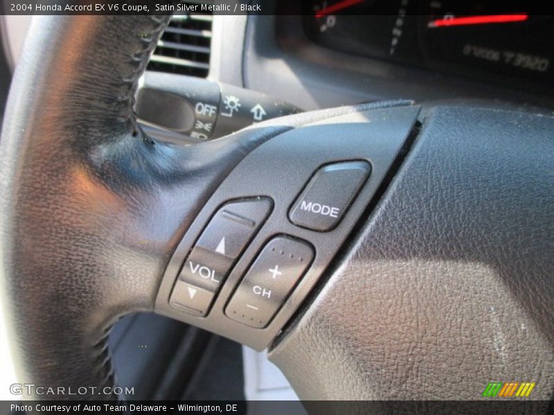 Satin Silver Metallic / Black 2004 Honda Accord EX V6 Coupe