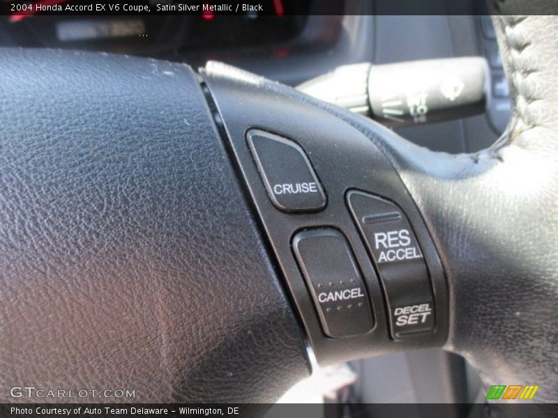 Satin Silver Metallic / Black 2004 Honda Accord EX V6 Coupe