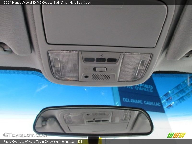 Satin Silver Metallic / Black 2004 Honda Accord EX V6 Coupe