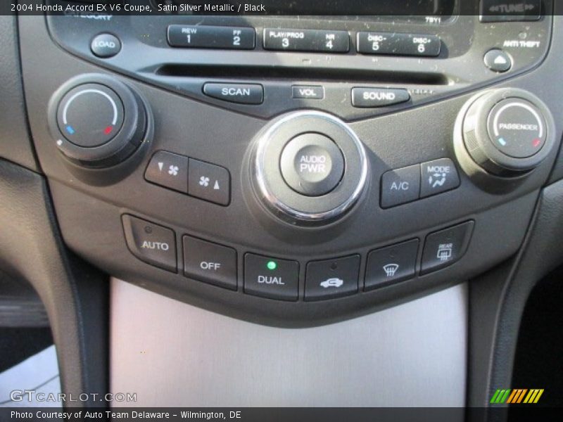 Satin Silver Metallic / Black 2004 Honda Accord EX V6 Coupe