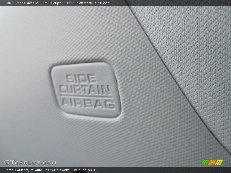 Satin Silver Metallic / Black 2004 Honda Accord EX V6 Coupe