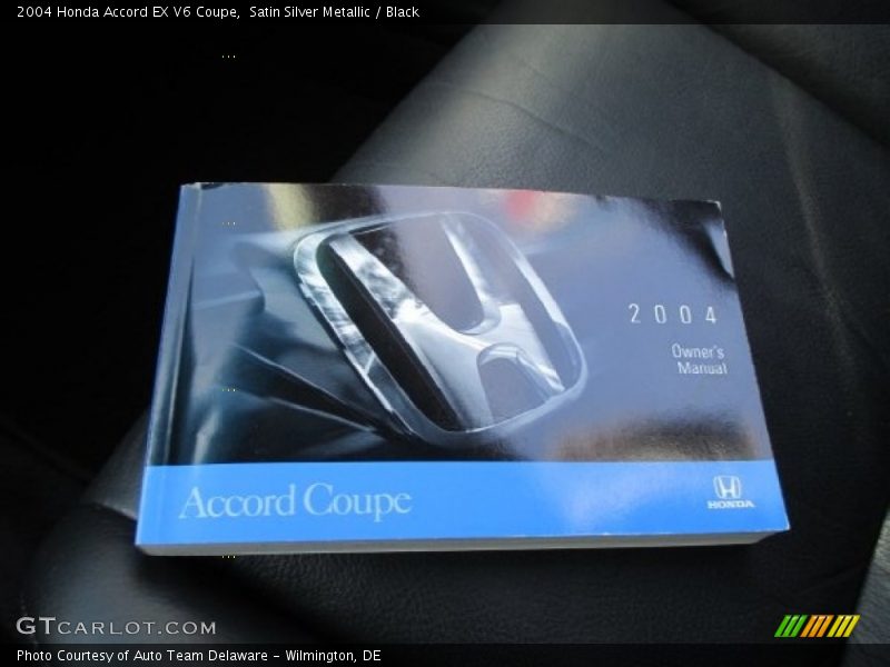 Satin Silver Metallic / Black 2004 Honda Accord EX V6 Coupe