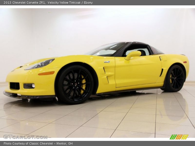 Velocity Yellow Tintcoat / Ebony 2013 Chevrolet Corvette ZR1