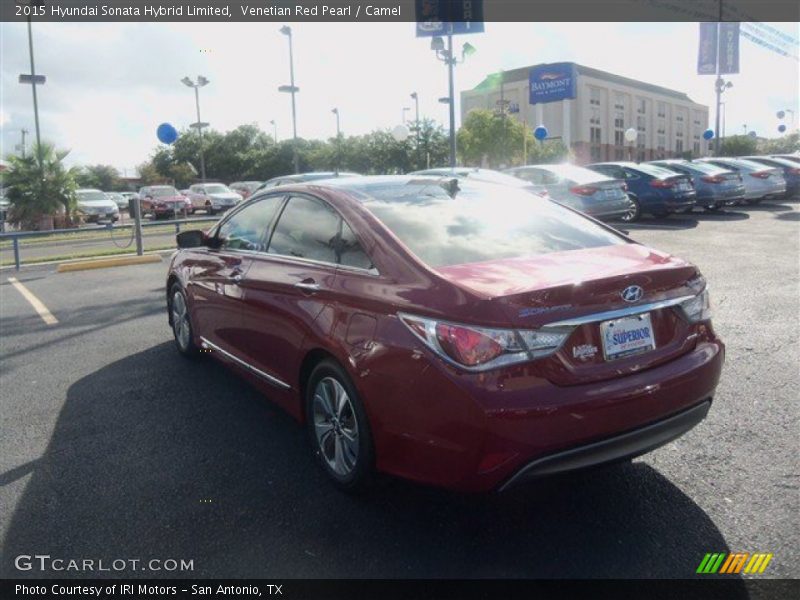Venetian Red Pearl / Camel 2015 Hyundai Sonata Hybrid Limited