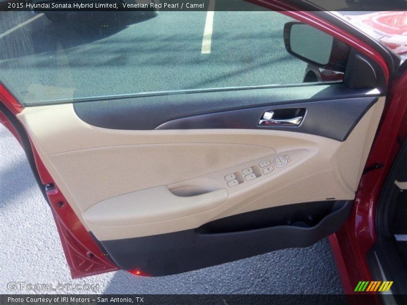 Venetian Red Pearl / Camel 2015 Hyundai Sonata Hybrid Limited