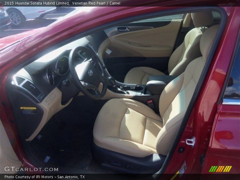 Venetian Red Pearl / Camel 2015 Hyundai Sonata Hybrid Limited