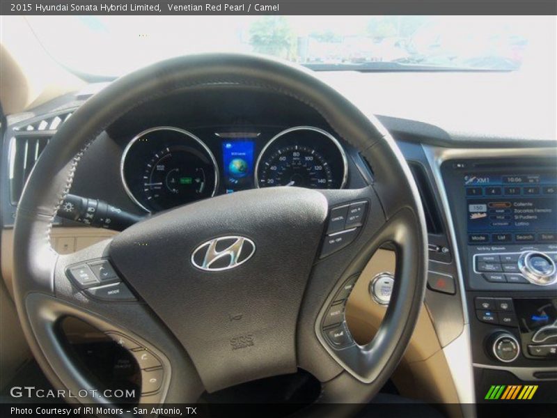 Venetian Red Pearl / Camel 2015 Hyundai Sonata Hybrid Limited