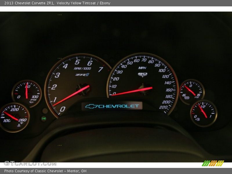  2013 Corvette ZR1 ZR1 Gauges