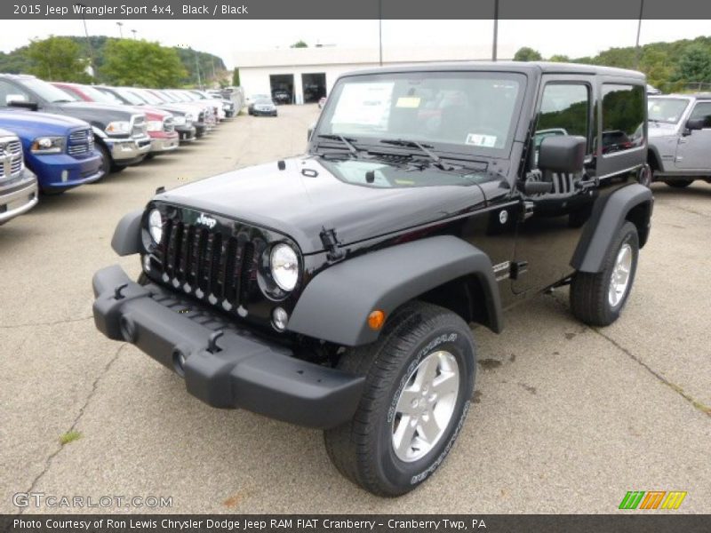 Black / Black 2015 Jeep Wrangler Sport 4x4