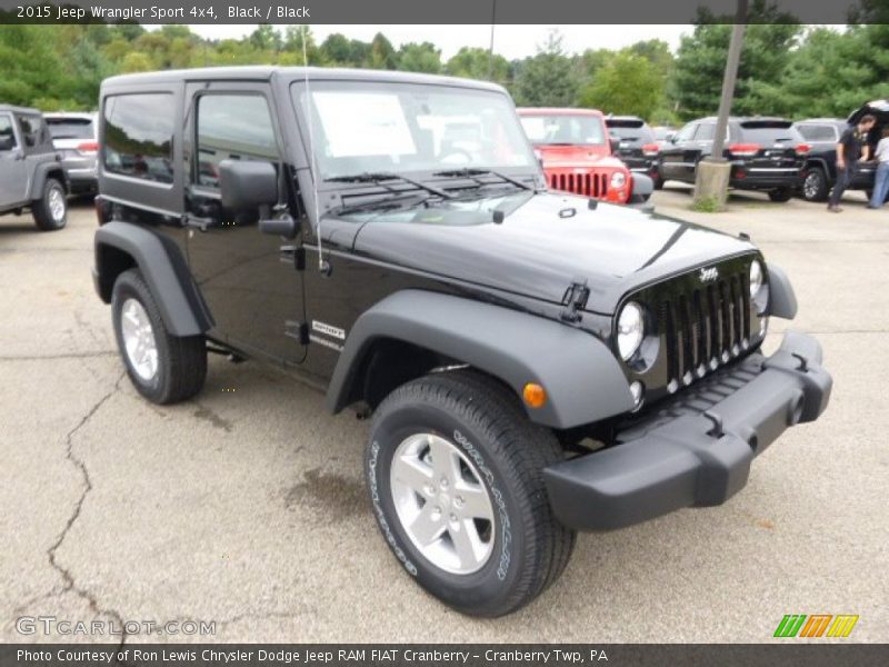 Black / Black 2015 Jeep Wrangler Sport 4x4
