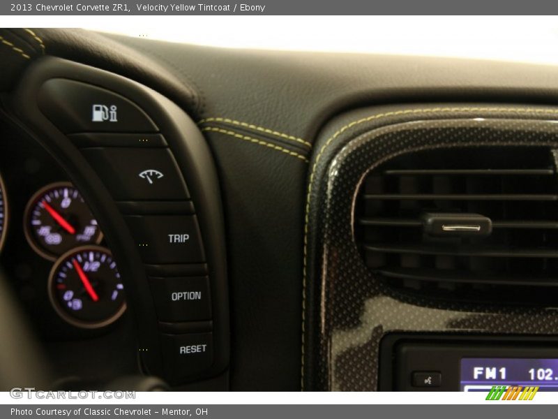 Velocity Yellow Tintcoat / Ebony 2013 Chevrolet Corvette ZR1